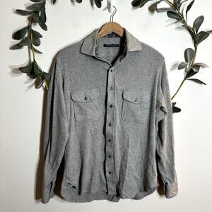 Hammer Made Gray Button Up